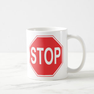 STOP SIGN COFFEE MUG