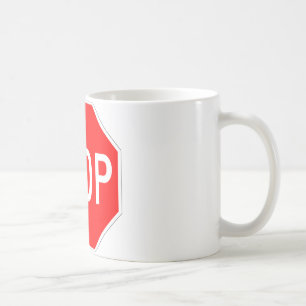 Stop Sign Customisable Coffee Mug