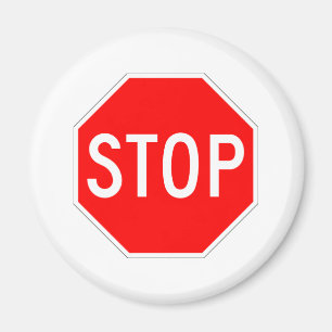 Stop Sign Customisable Magnet