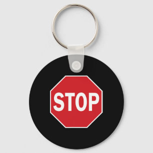 Stop Sign Gift Novelty Road Signs Halloween Outfit Key Ring