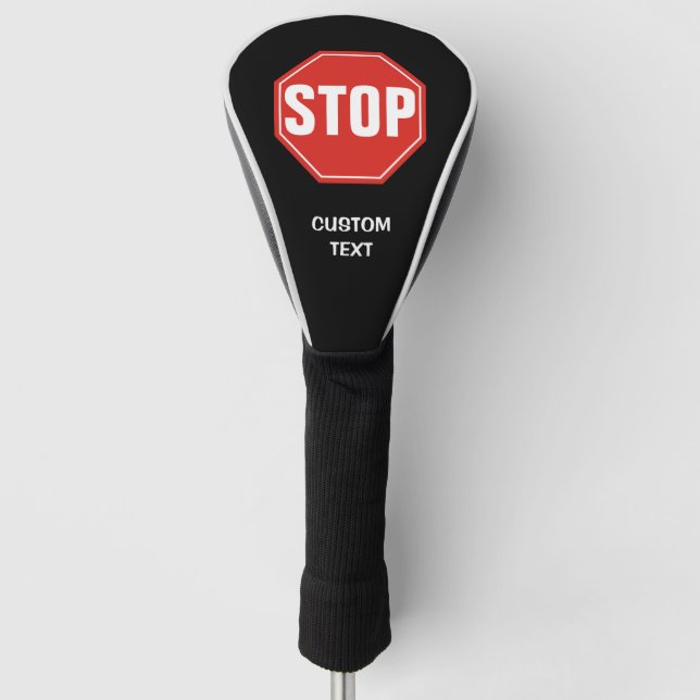 STOP Sign Golf Head Cover (Front)