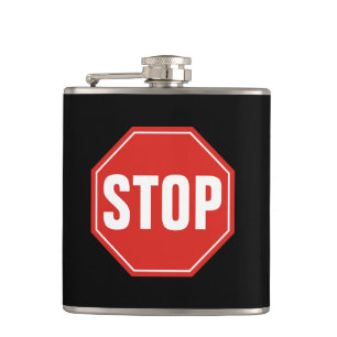 STOP Sign Hip Flask