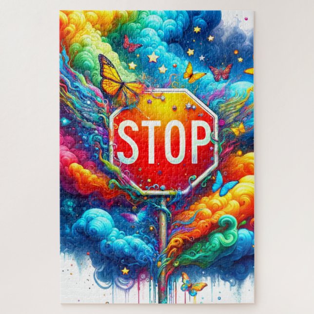 Stop Sign Jigsaw Puzzle (Vertical)