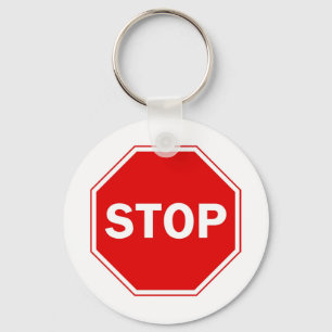 Stop Sign Key Ring