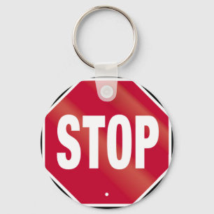 Stop Sign Key Ring