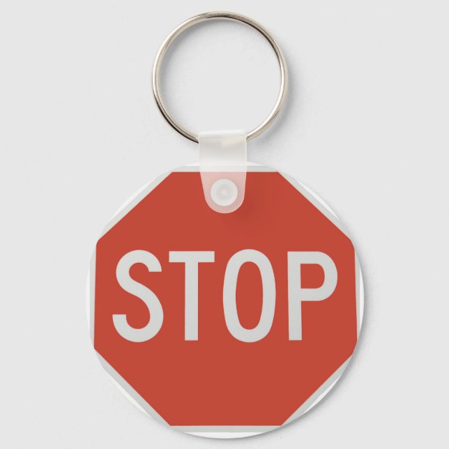 Stop sign key ring (Front)