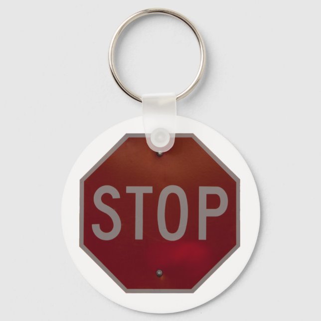 STOP SIGN KEY RING (Front)