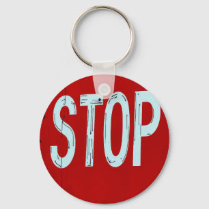 Stop sign  key ring