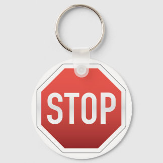STOP sign Key Ring