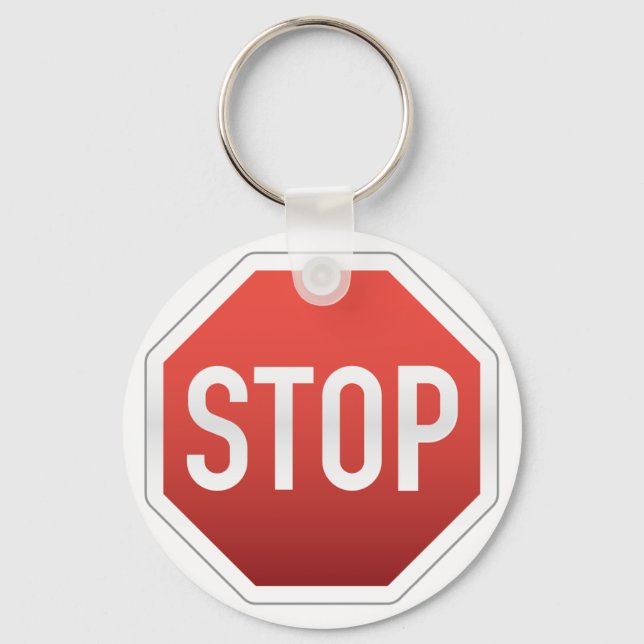STOP sign Key Ring (Front)