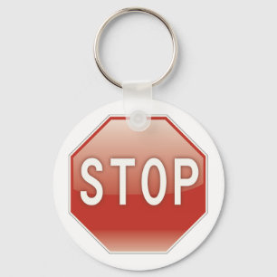 Stop sign key ring