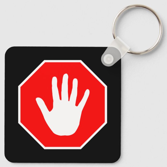 Stop Sign Key Ring (Back)