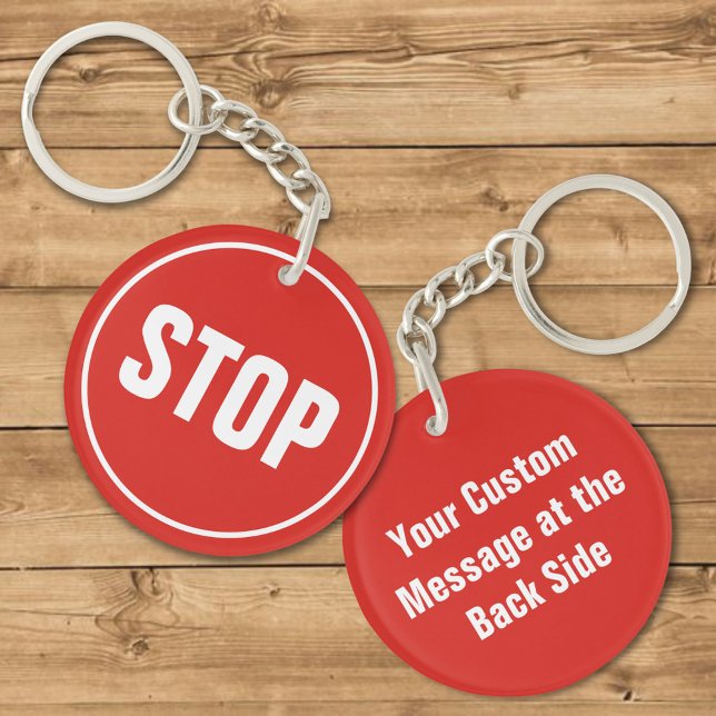 STOP Sign Keychain (Creator Uploaded)