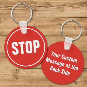 STOP Sign Keychain
