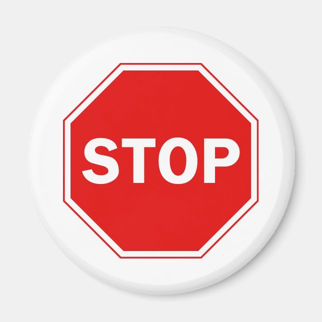 Stop Sign Magnet (Front)