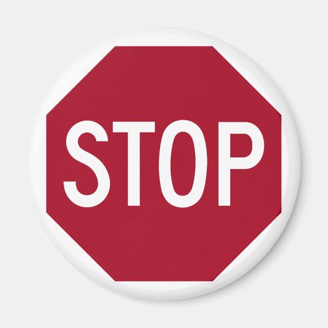 Stop Sign Magnet (Front)