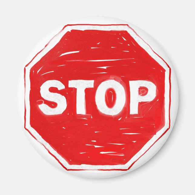 Stop Sign Magnet (Front)