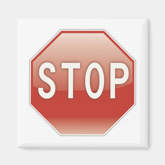 Stop sign magnet (Front)