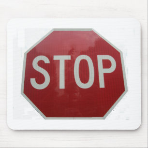 Stop Sign Mouse Mat