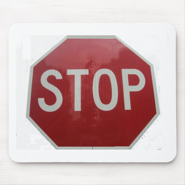 Stop Sign Mouse Mat (Front)