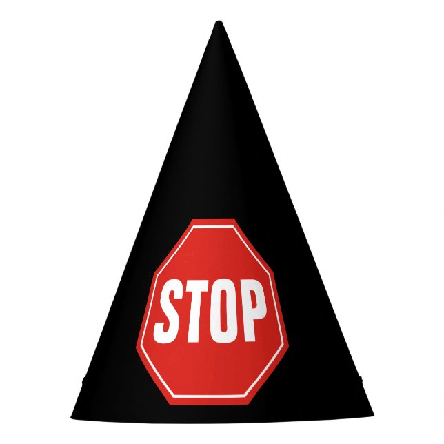 STOP Sign Party Hat (Front)