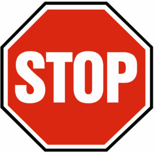 'STOP' sign - Photo Sculpture