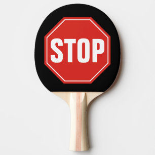 STOP Sign Ping Pong Paddle