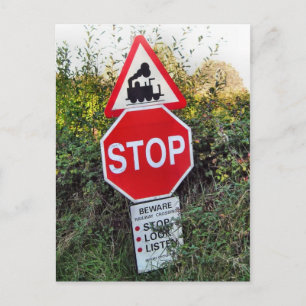 Stop Sign Postcard