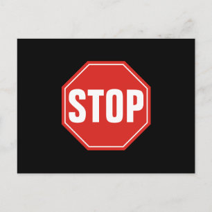 STOP Sign Postcard