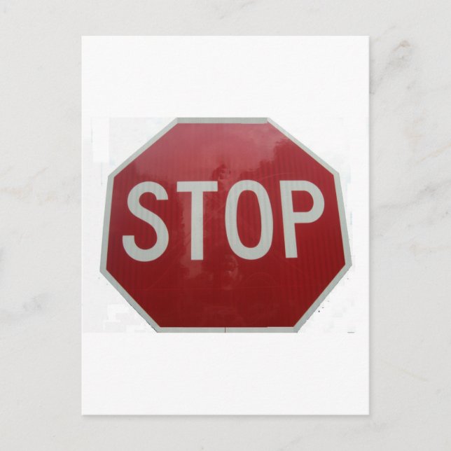 Stop Sign Postcard (Front)