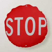 Stop Sign Red and White