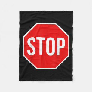 Stop Sign Shirt Adult Men Women Kids Stop Sign Cos Fleece Blanket