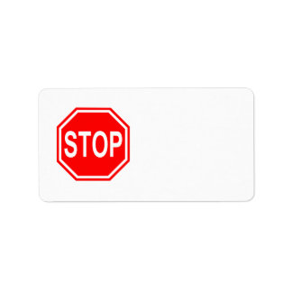 STOP Sign Stop Symbol Stop Icon Red Stop Sign Label