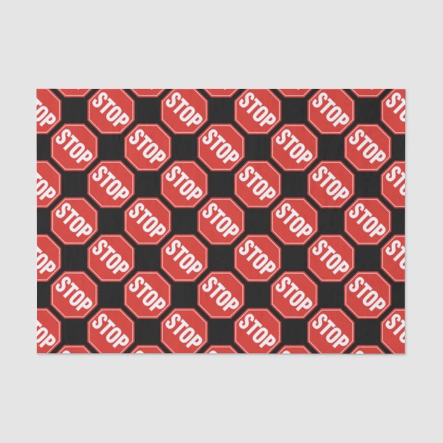 STOP Sign Tissue Paper (Front)