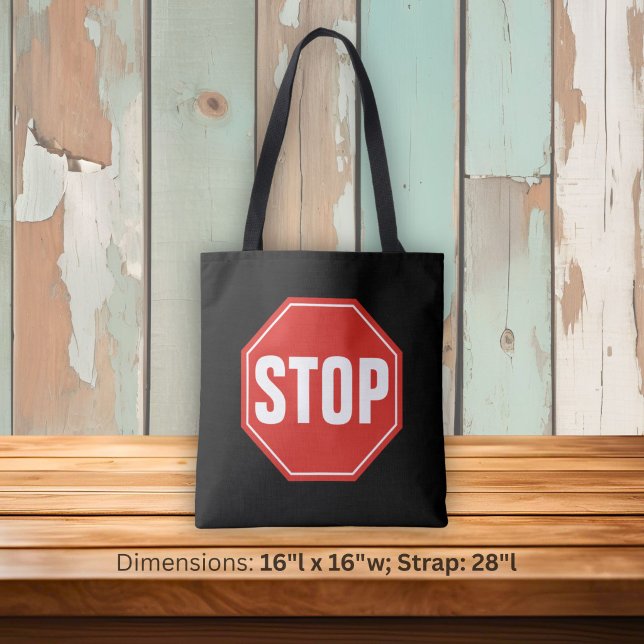 STOP Sign Tote Bag (Creator Uploaded)