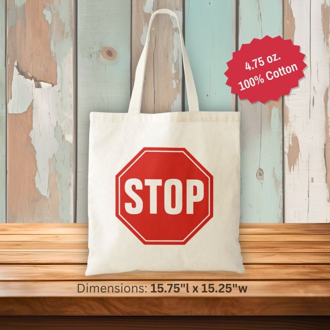 STOP Sign Tote Bag (Creator Uploaded)