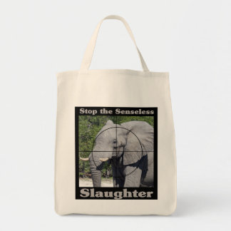 Stop Slaughter-Elephant Tote Bag