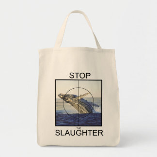 Stop Slaughter-whales Tote Bag