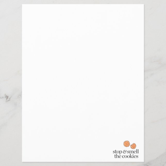 Stop & Smell the Cookies Flyer (Front)