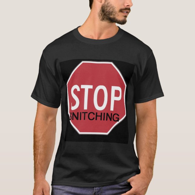 Stop Snitching BLCK T-Shirt (Front)