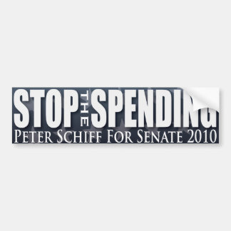 Stop Spending Bumper Sticker