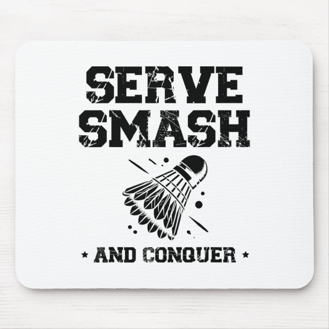 Stop Staring At My Badminton Player Racket 1  Mouse Mat (Front)