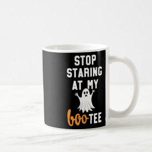 Stop Staring At My Boo-tee Funny Yoga Halloween Coffee Mug
