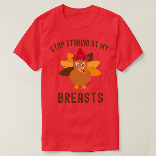 stop staring at my breasts Classic TShirt (Design Front)