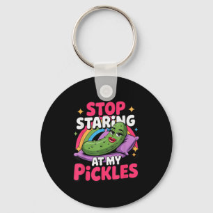 Stop Staring At My Ckle Funny Embarring Adult Humo Key Ring