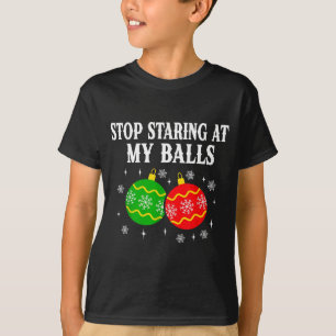 Stop Staring At My Funny Christmas Party T-Shirt
