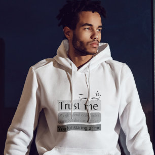 Stop staring funny quote Hoodie
