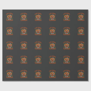 Stop Staring Pumpkins Halloween Skeleton Hands_1 Wrapping Paper