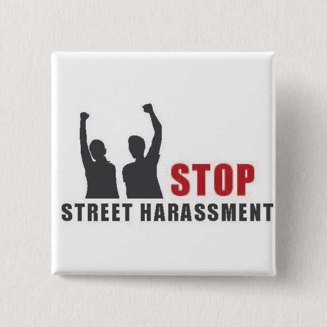 Stop Street Harassment People Button (Front)