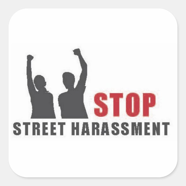 Stop Street Harassment People Stickers - large (Front)